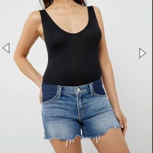 JOE'S OZZIE VENT & FRAY MATERNITY DENIM SHORT